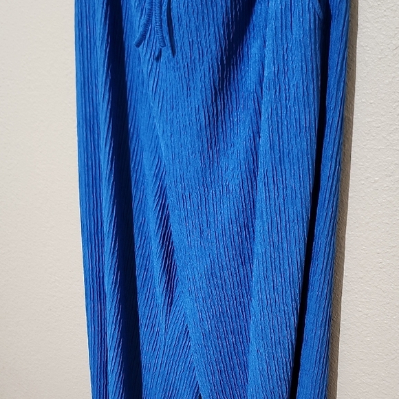 Wide Leg Blue Pants - Picture 5 of 9
